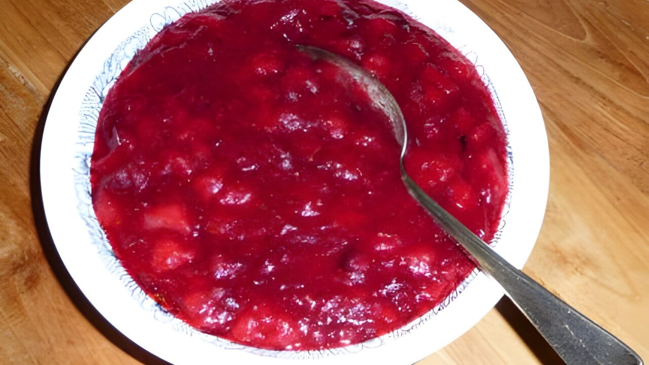 Cranberrysaus met peren