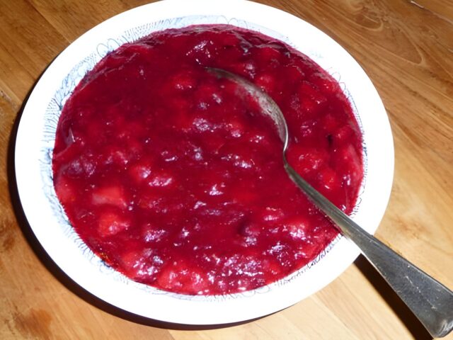 Cranberrysaus met peren