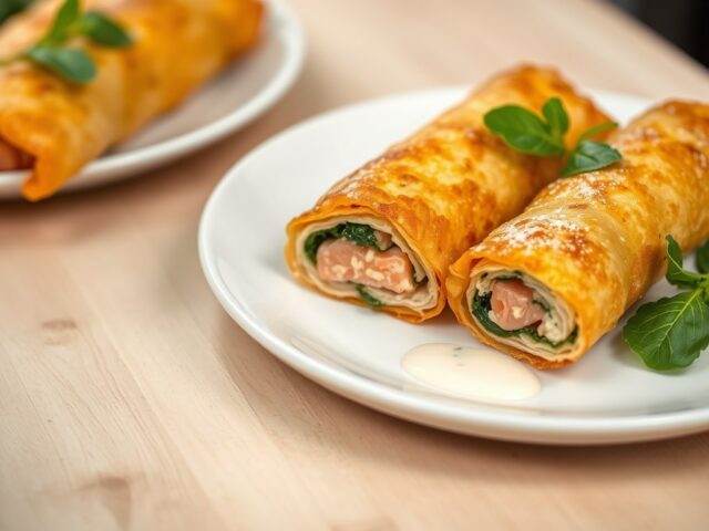 Crepes de saumon