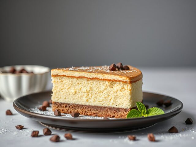 Crisiscake uit de magnetron — AI-gegenereerde illustratie