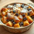 croissantbrood- en boterpudding