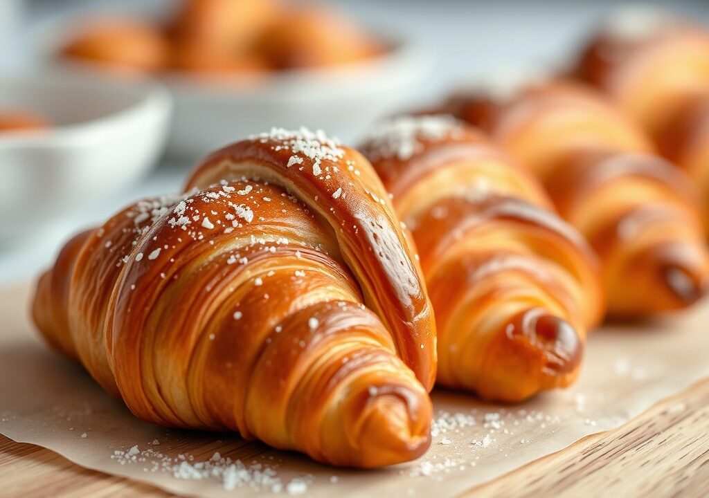 Croissants, AI-gegenereerde illustratie