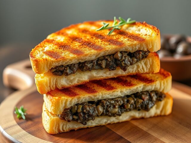 Croque met ansjovistapenade