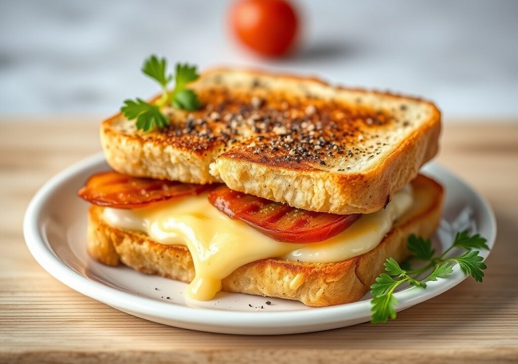 Croque-monsieur, AI-gegenereerde illustratie