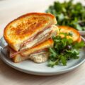Croque-monsieur van Breydelspek en ganzenlever