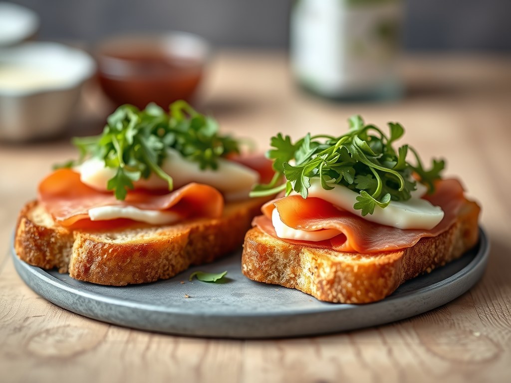 Croques met vijgen, AI-gegenereerde illustratie