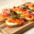 Crostini met Noorse zalm