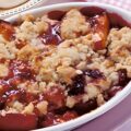Crumble met pruimen