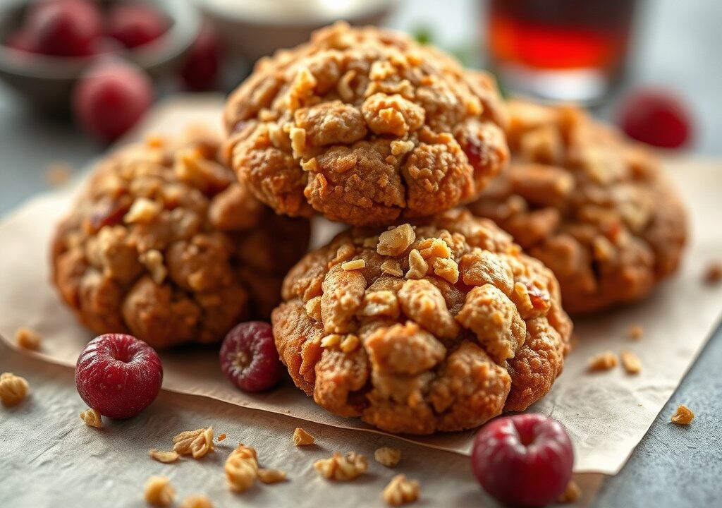 Crunchies (havermoutkoekjes), AI-gegenereerde illustratie