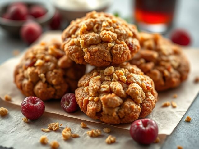 Crunchies (havermoutkoekjes) — AI-gegenereerde illustratie