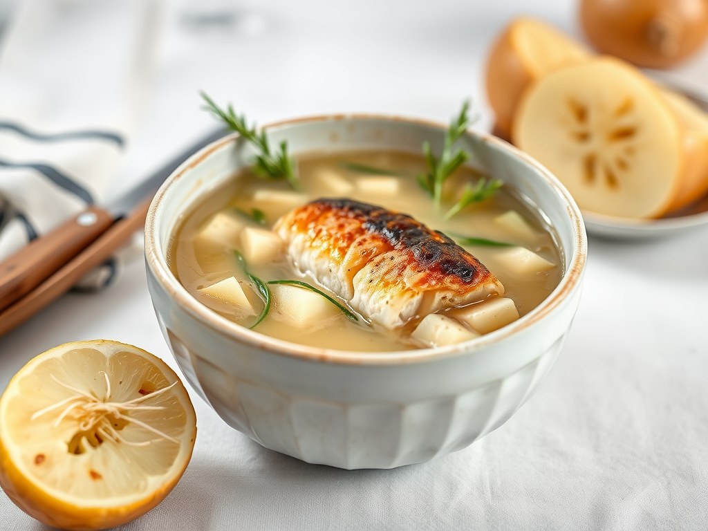 Cullen Skink (gerookte vissoep), AI-gegenereerde illustratie