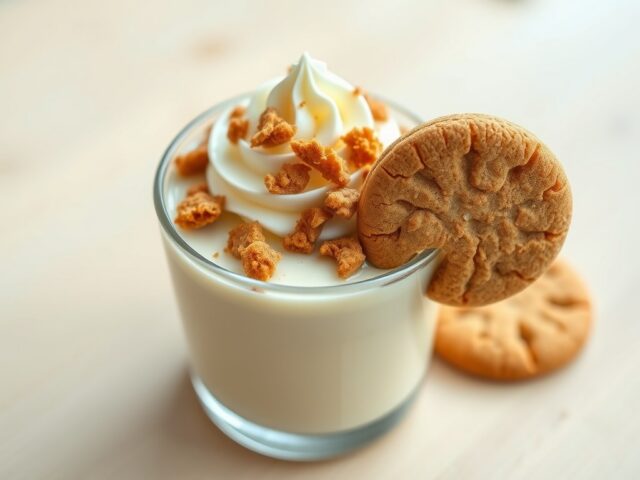 Cup pudding met speculaaskoekjes