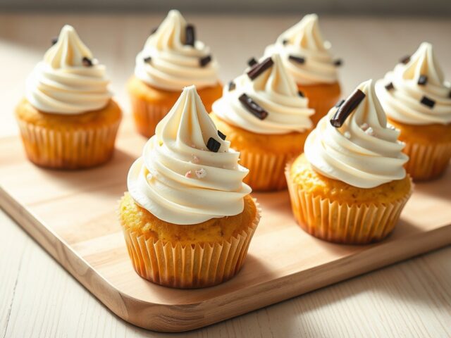 Cupcakes met drop en pepermunt