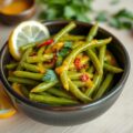 Curry met groene boontjes en gember