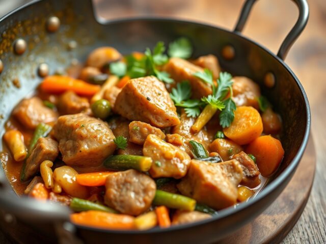 Curry met varkensvlees