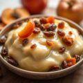 Custard rozijnen met appel