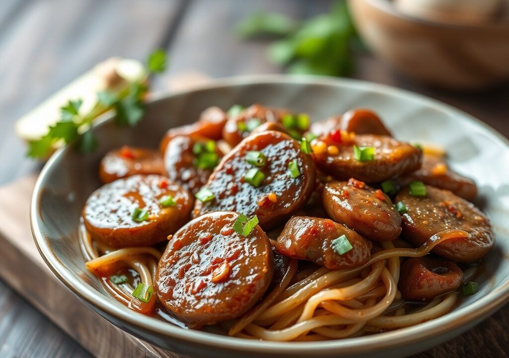 Daging setan (duivelse runderlapjes), AI-gegenereerde illustratie