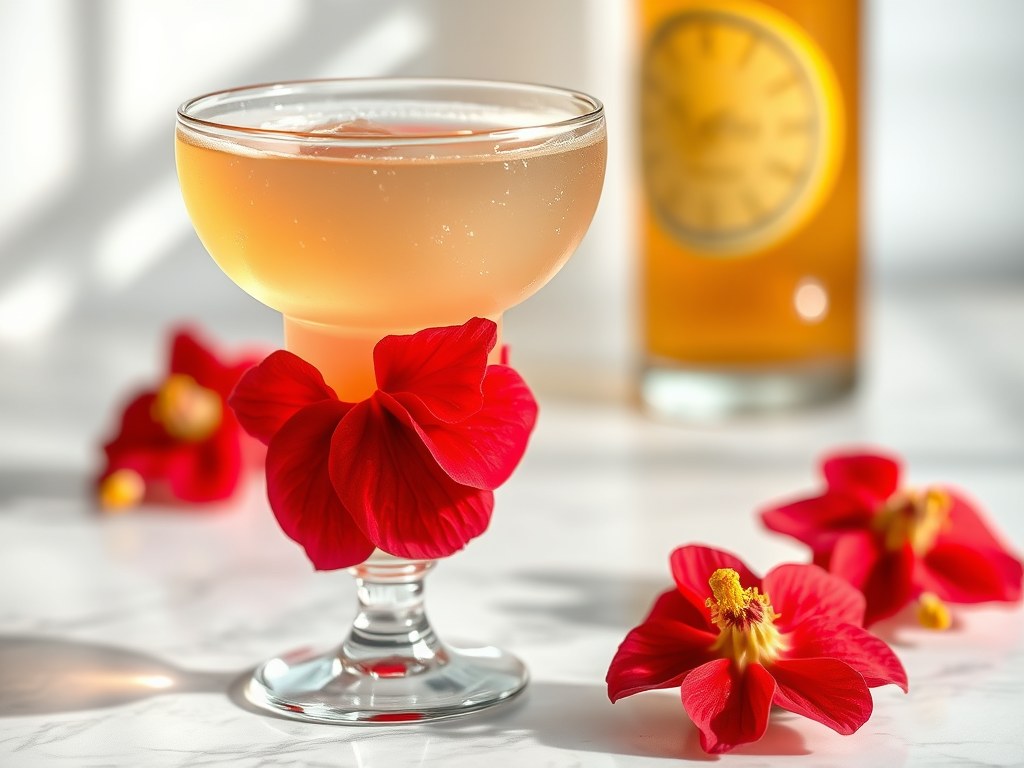 Daiquiri Wild Hibiscus, AI-gegenereerde illustratie