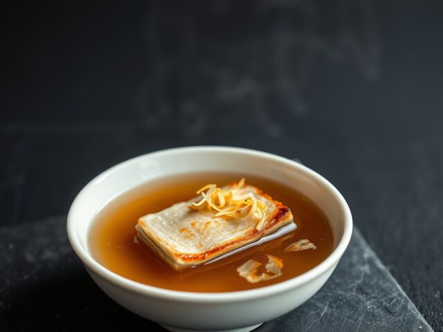 Dashibouillon met foie gras