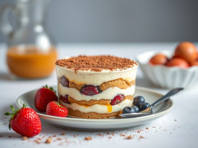 De beste tiramisu — AI-gegenereerde illustratie
