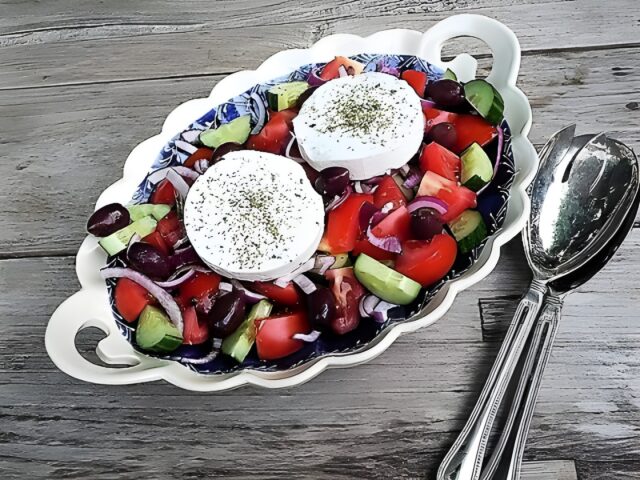 De echte Griekse salade (basisrecept)