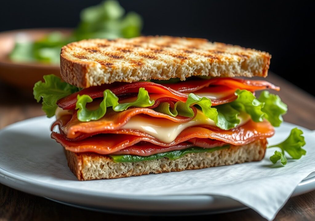 De klassieke BLT Sandwich — AI-gegenereerde illustratie