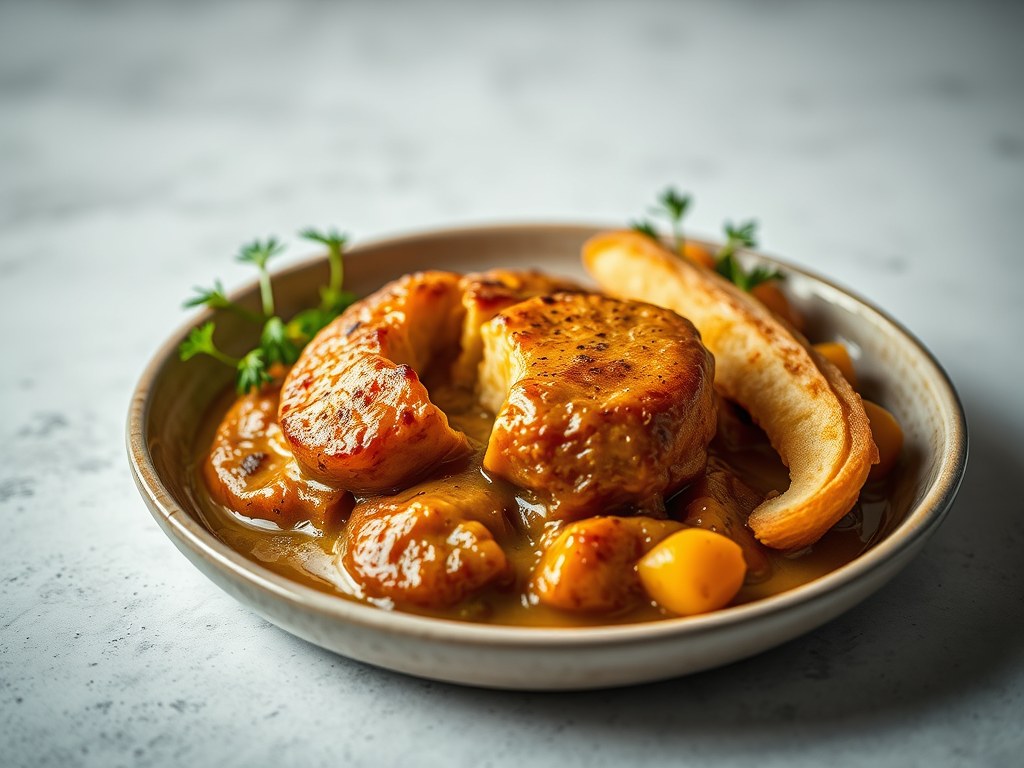De Lachende Koe in deeg, AI-gegenereerde illustratie
