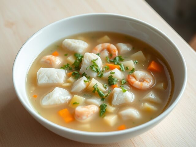 Deense vissoep (Dansk fiskesuppe)