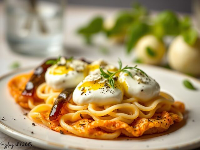 Dentelle met mozzarella en olijven
