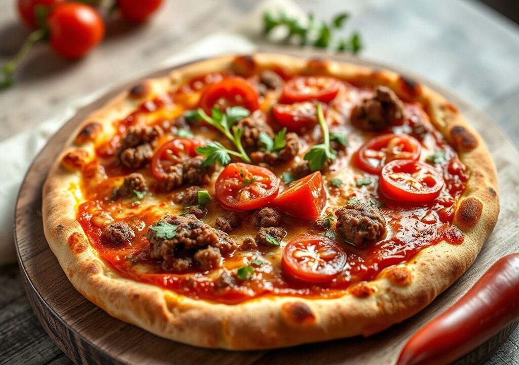 Dingdong pizza, AI-gegenereerde illustratie