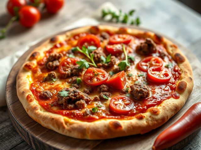 Dingdong pizza — AI-gegenereerde illustratie