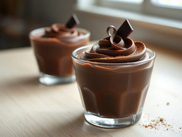 Donkere Mousse au chocolat