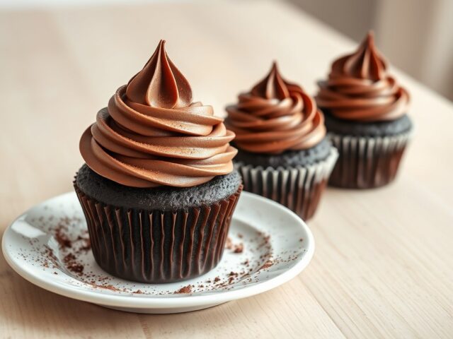 Double chocolate cupcakes