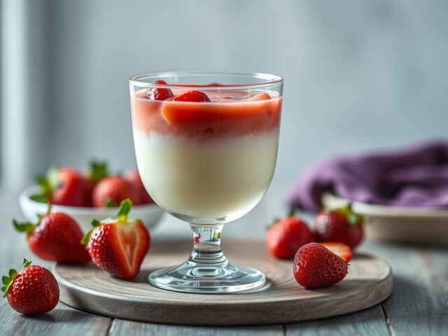 Drie kleurengelei in een glas