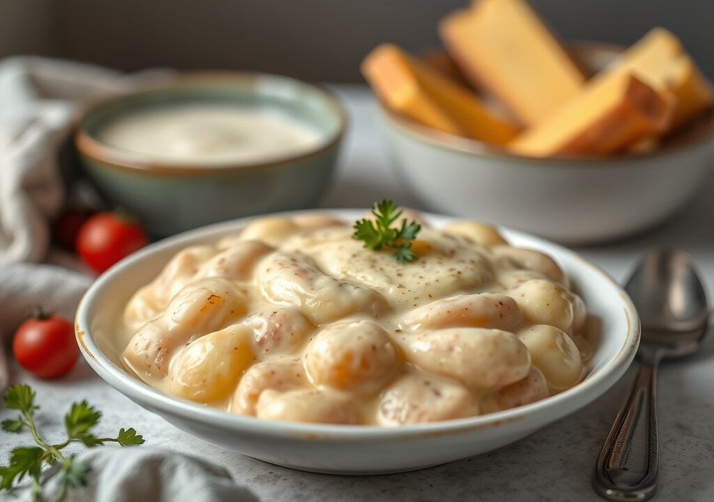 Drie maal feestpuree — AI-gegenereerde illustratie