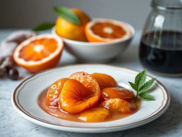 Drieluik van citrusfruit — AI-gegenereerde illustratie