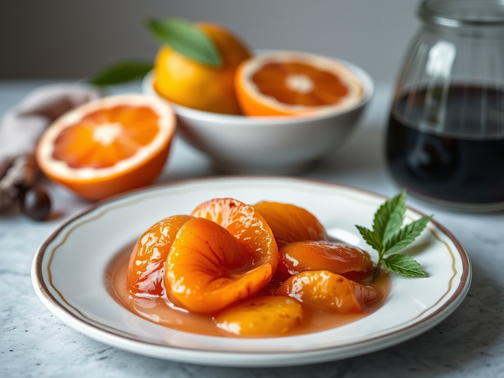 Drieluik van citrusfruit, AI-gegenereerde illustratie