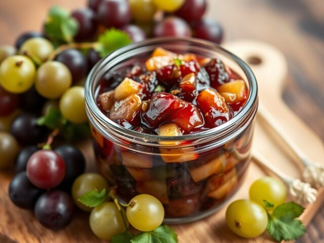 Druivenchutney met sjalotjes