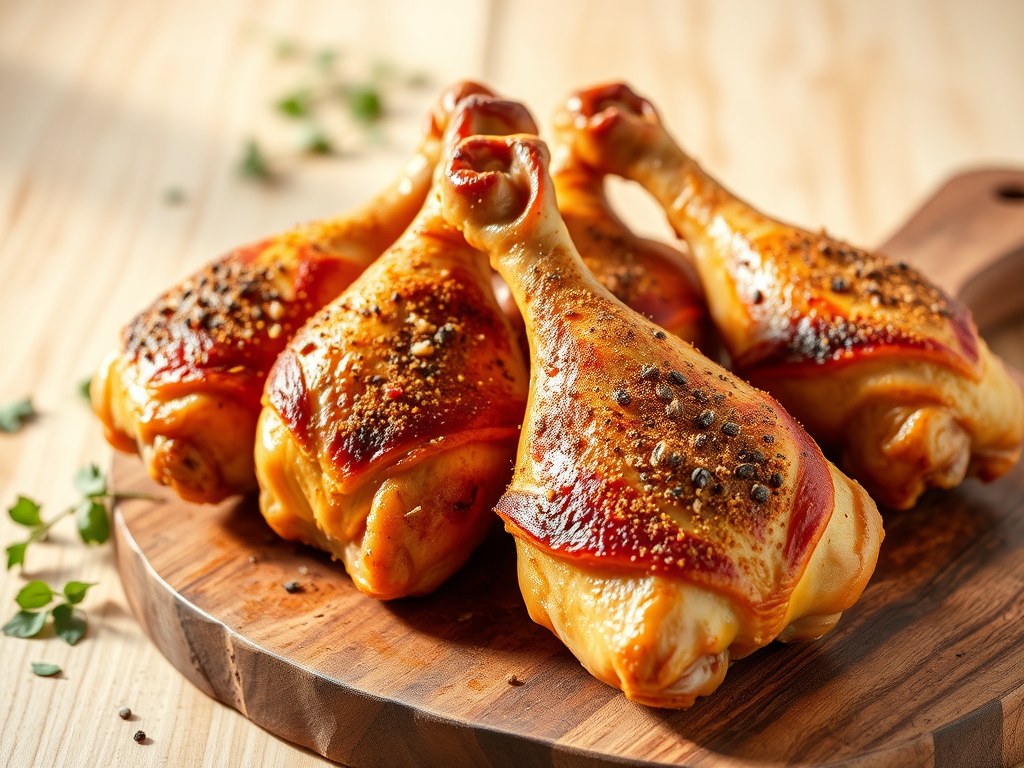 Drumsticks (kippenpoten) in zak, AI-gegenereerde illustratie
