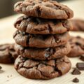 Dubbelgebakken chocoladekoekjes