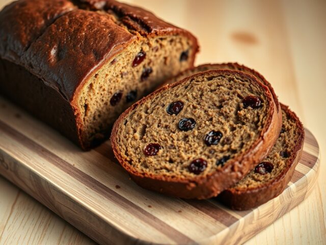 Echte kruidkoek met rozijnen en gember