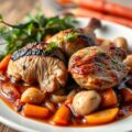 Eend met Italiaanse rodewijnsaus