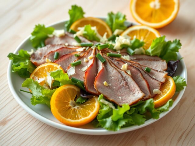 Eendeborstfilet met Brugge belegen