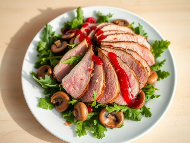 Eendeborstfilet salade
