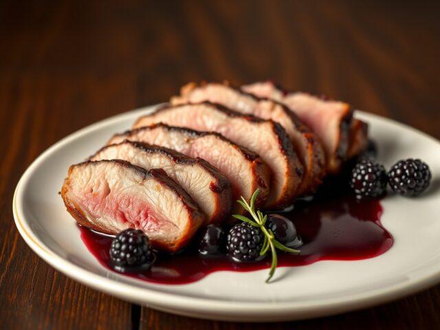 Eendenborstfilet met bramen , ( zie opm)