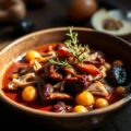 Eendenragout met rode kool