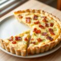 Eenvoudige quiche met prei
