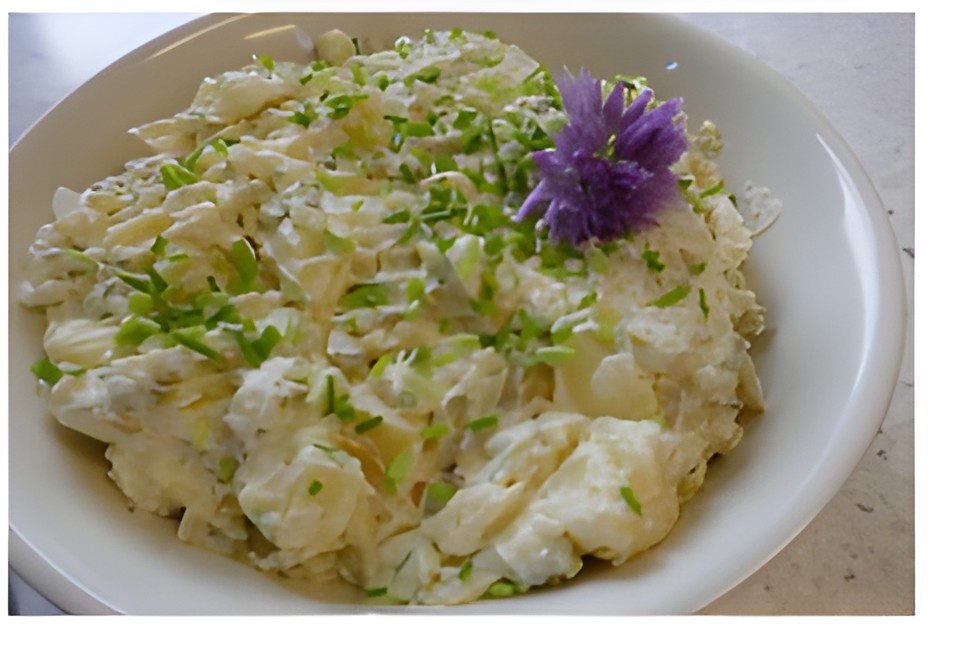 Eenvoudige, romige aardappelsalade ook lekker bij de bbq…..