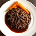Effiloché van wild konijn met chocolade