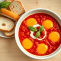 Eieren in tomatensaus